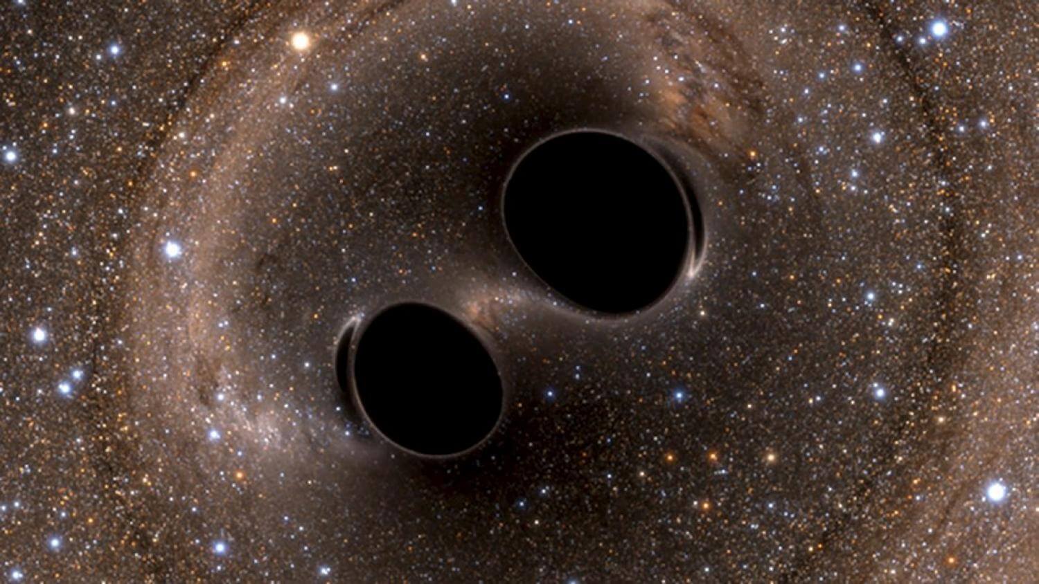 Столкновение галактик «оголило» черную дыру
