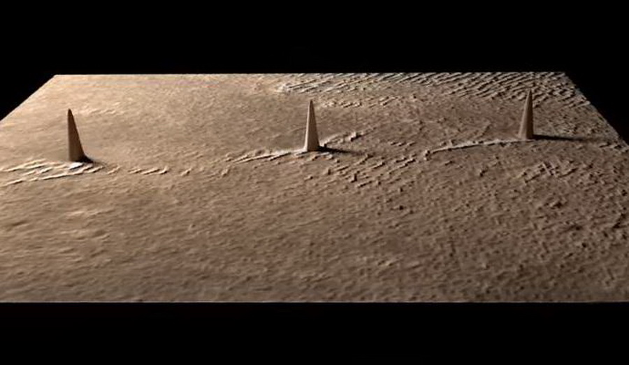 На Марсе обнаружились загадочные башни