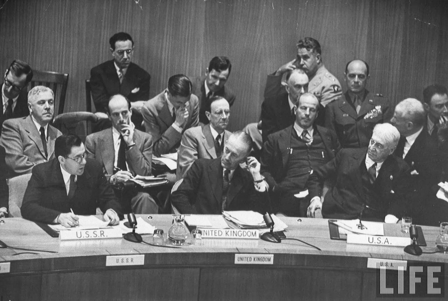 Сталин оон. Громыко в ООН. Планы Баруха и Громыко. Громыко 1945.