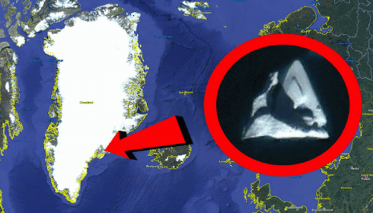 В тающих льдах Гренландии снова найдено НЛО