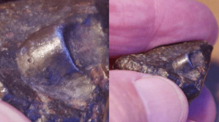 Конспирологическое: Найден метеорит с фрагментом древнего космического корабля. (???)